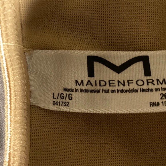 Maidenform body shape wear beige size large - Picture 3 of 3